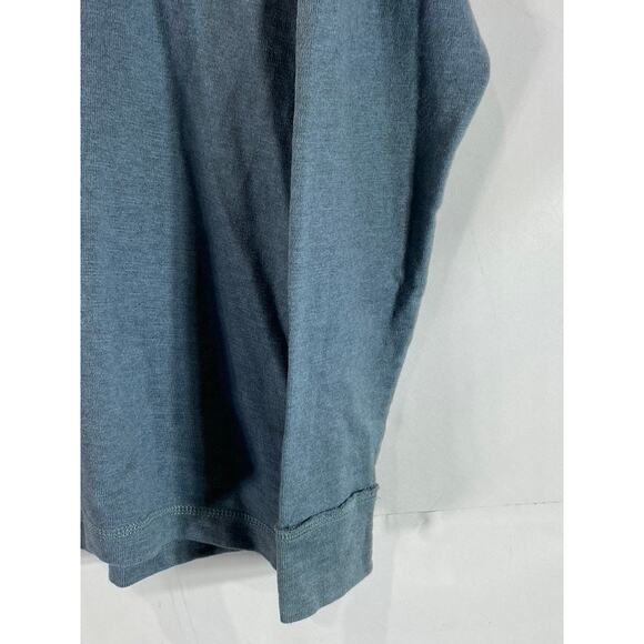 BANANA REPUBLIC Men's Blue Quarter-Zip Cotton Pullover Sweater SZ M - Picture 6 of 11